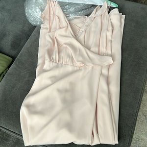 Wayf long ruffled dress xs